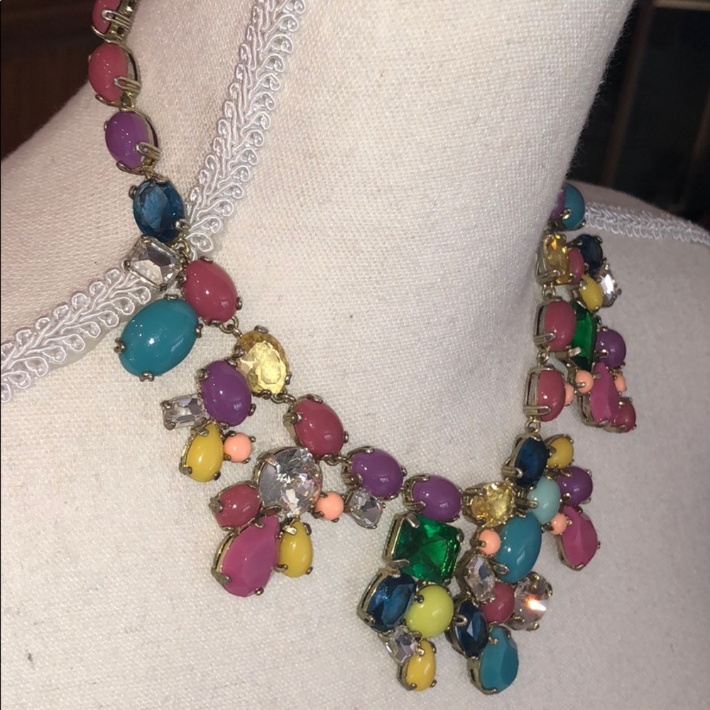 Like New! J. Crew Rhinestone Statement Necklace - image 4